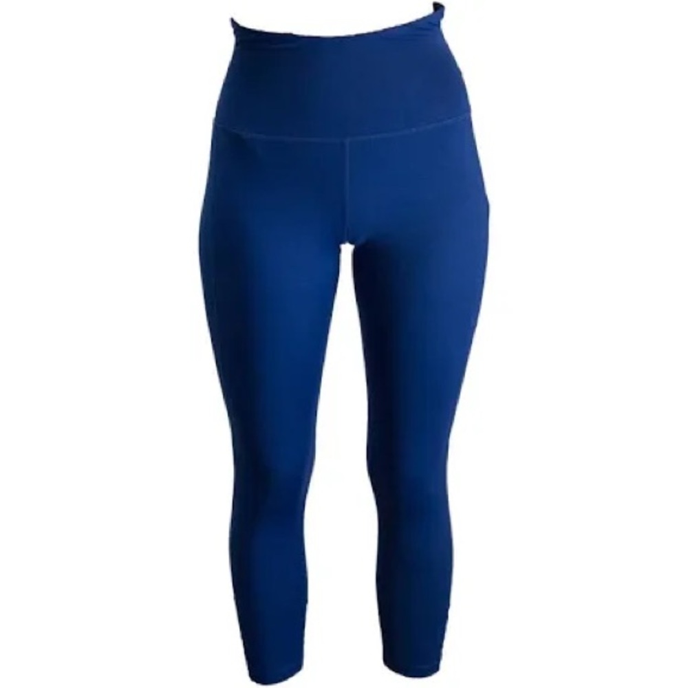 Tommy Copper Lower Back Support Capri Cobalt Blue Size L